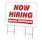 Signmission Now Hiring Dental Assistants Yard & Stake outdoor plastic coroplast window, C-2436 DENTAL ASSISTANTS C-2436 DENTAL ASSISTANTS - alternate 1